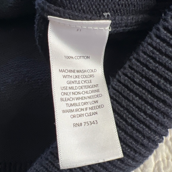 Refectory British Inspired Men's Blue Pullover Sweater L 1/4 Zip W/3 Buttons EC - Picture 6 of 8